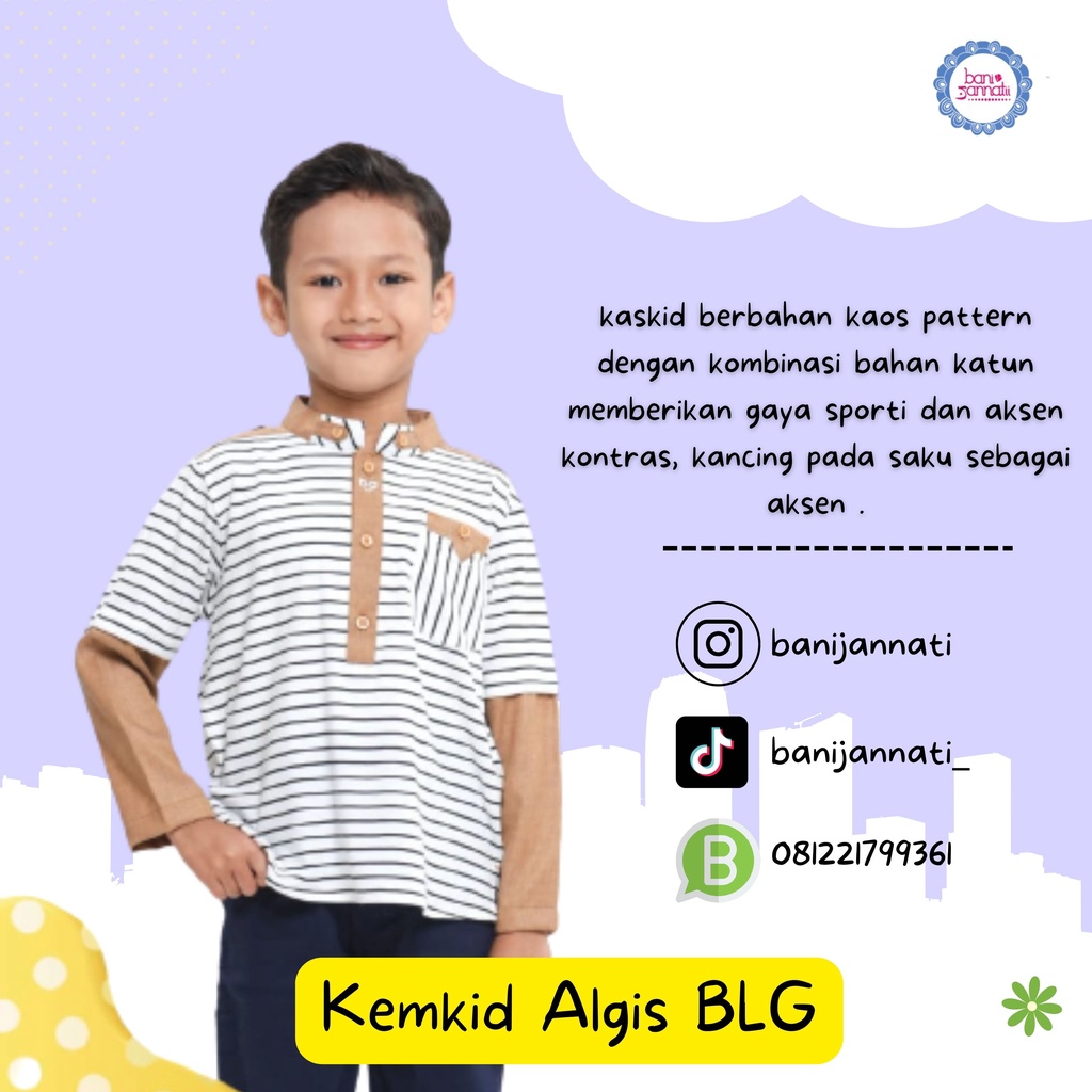 Koko anak Kemkid Algis BLG | Koko Anak | Koko anak laki-laki | Koko anak terbaru| atasan muslim anak