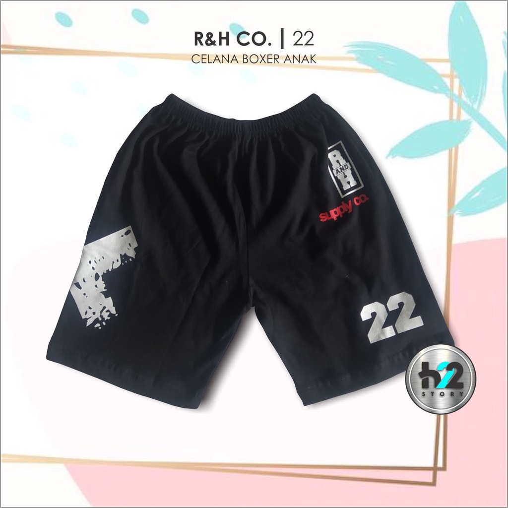 Setelan Kaos Distro Anak Celana Boxer Setelan Atasan Anak dan Celana Usia 3-4 Tahun By H22Story