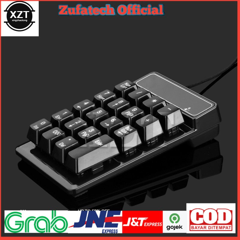 XZT Mechanical Gaming Numeric Keypad Numpad USB Black Switch - XZT123 - Black