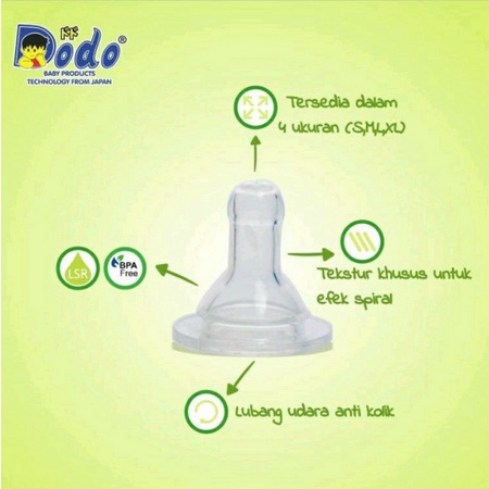 Dodo Nipple Silicone Anti Colic Mix Toples