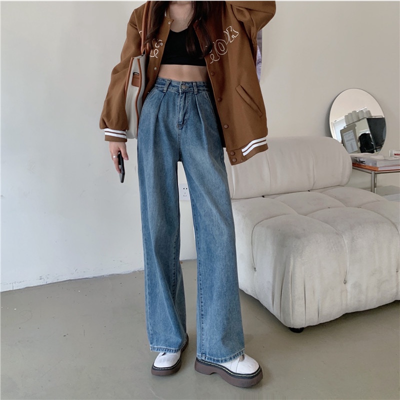 Kulot Jeans Wanita Import / Celana Highwaist Jeans Wanita Fashion Korean