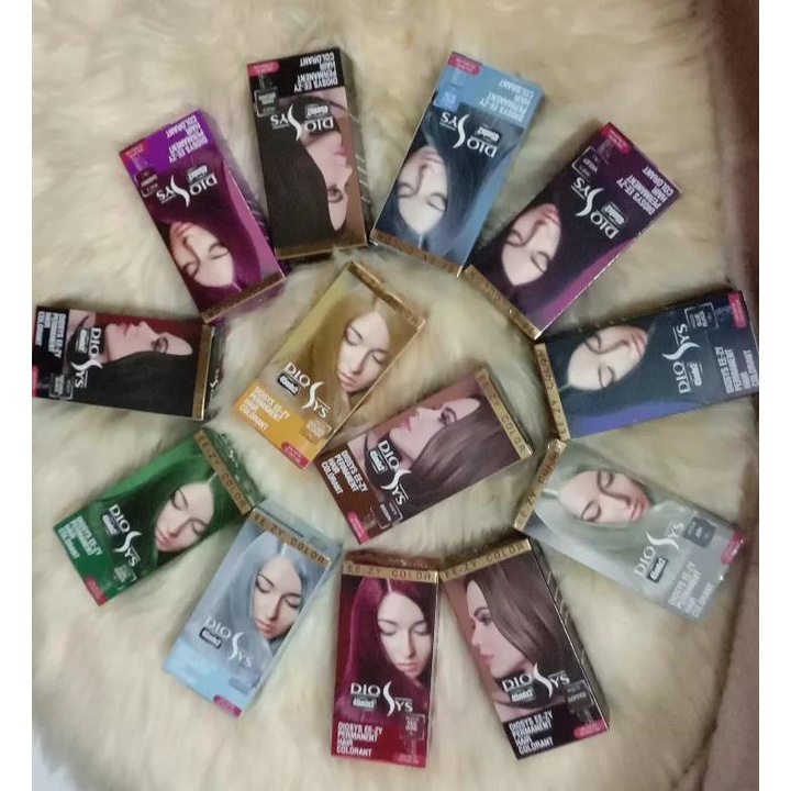 Diosys Hair Color Pewarna Rambut Permanen Dan Penetral (Bleaching) 100 ML