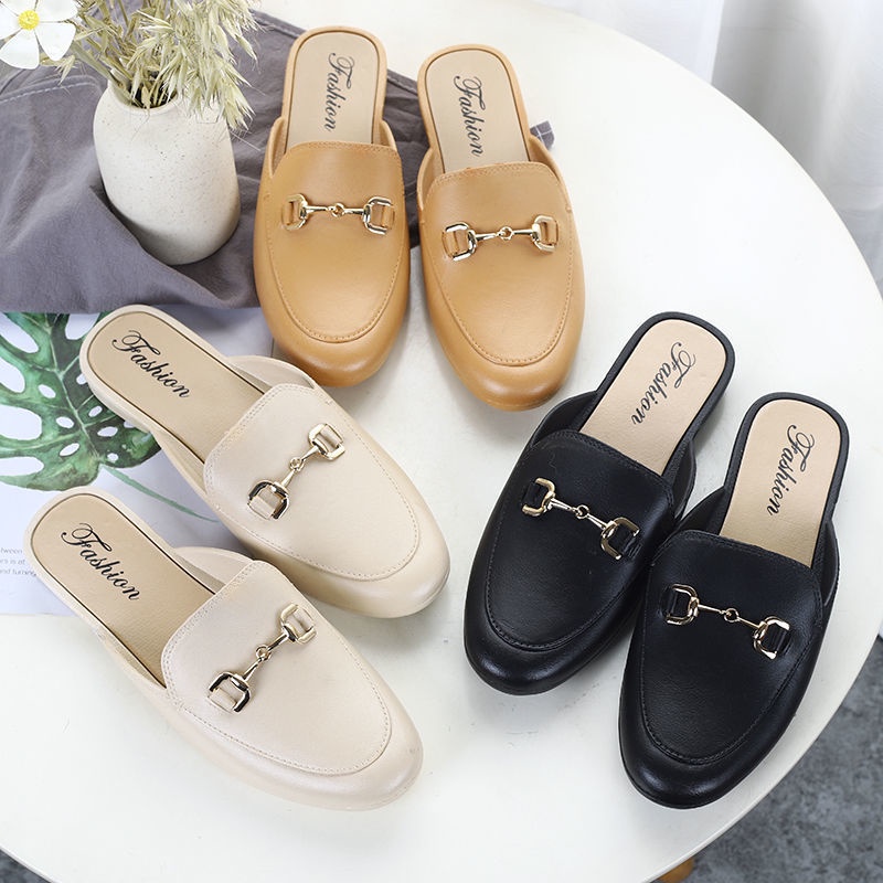 Grosir - S1048 Flat Shoes Wanita / Sandal Ala Korean Fashion / Sandal Fashion Import / Sandal Cewek