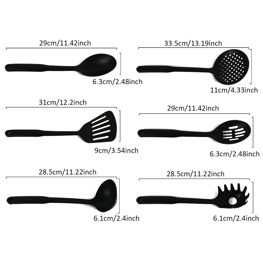 GOS  -E201- Spatula 6 in 1 / Peralatan Masak Spatula 6pcs / Spatula 6 pcs Anti Panas