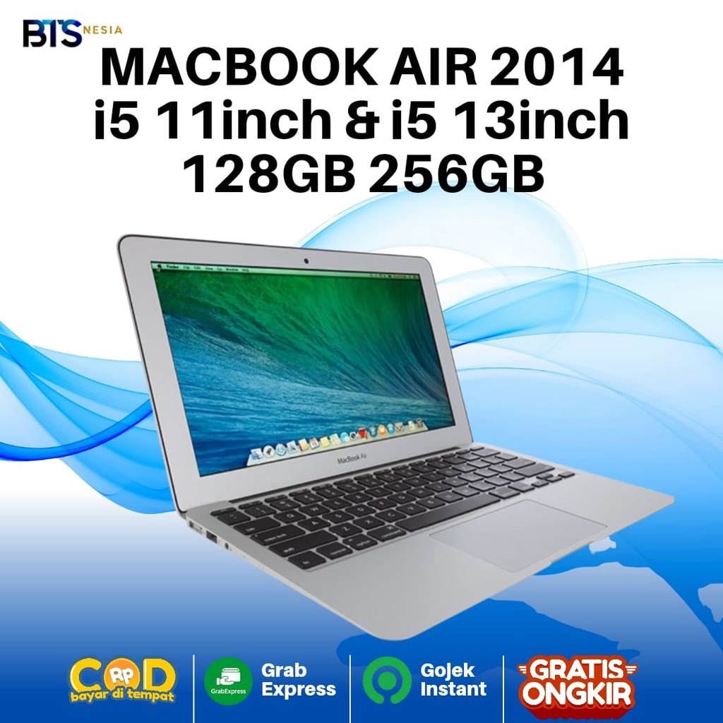 Appel Macbook Air 2014 i5 11" & i5 13" 128GB 256GB Second