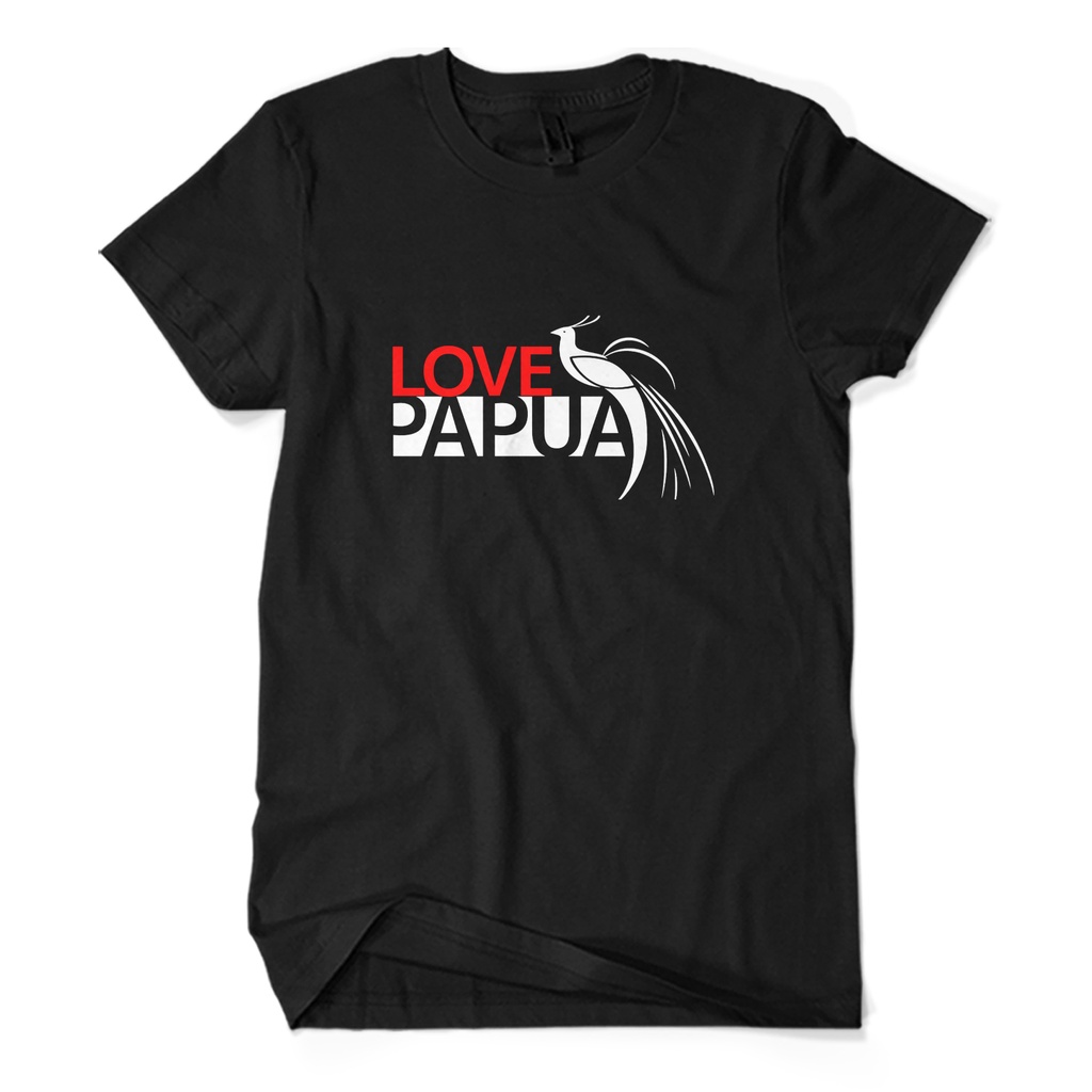 Baju Kaos Pria LOVE PAPUA Culture Dewasa Anak KAOS KAGE