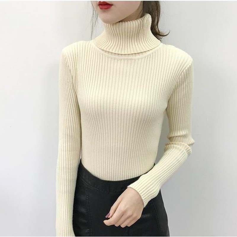 Turtleneck Daisy Atasan Wanita Lengan Panjang
