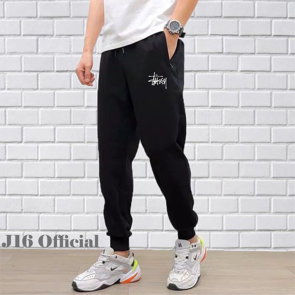 Celana Olahraga Pria Wanita STUSSY Jogger Sweatpants Celana Training OUTDOOR INDOOR