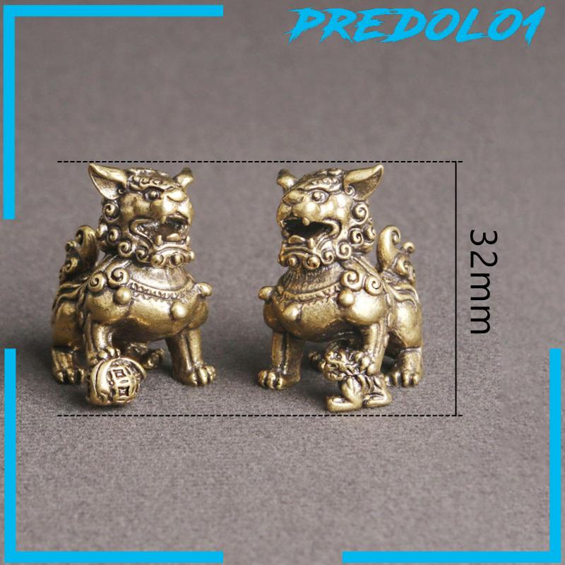 [Predolo1] Patung Singa Emas Feng Shui Decor Tabletop Untuk Pindah Rumah