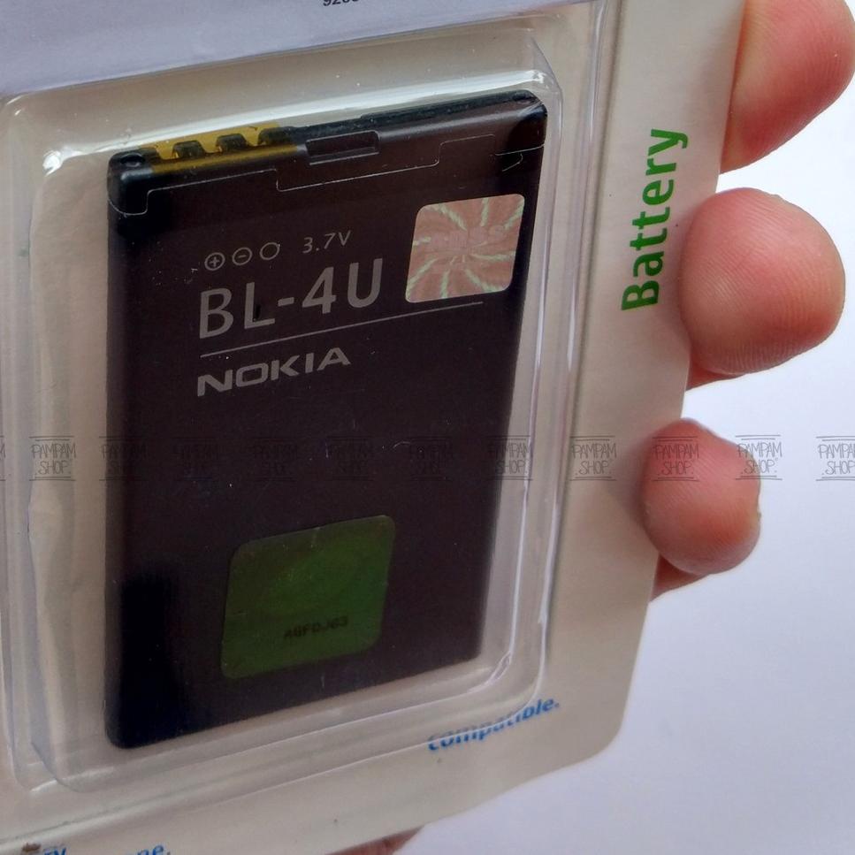 ([Code]-E12U❤) Baterai Nokia Asha 210 300 305 306 308 309 310 311 501 BL4U BL-4U Original OEM Batre 