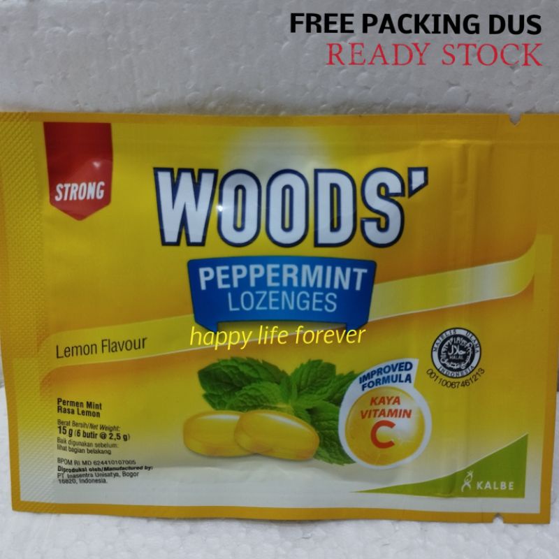 

Permen Woods Peppermint Lozenges - Lemon - isi 6