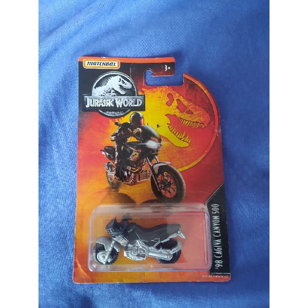 matchbox Jurassic world motor cagiva canyon