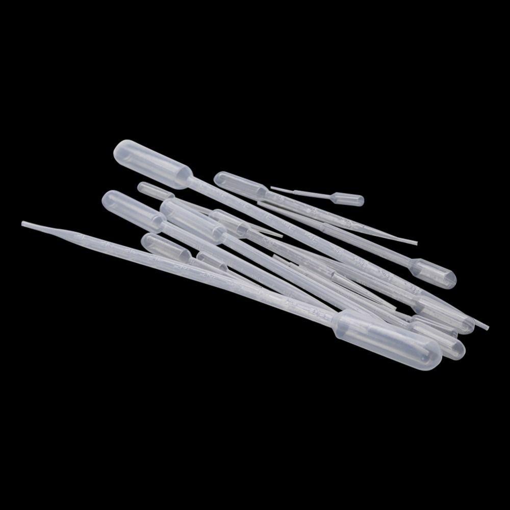 Lanfy Pipet Graduated 100Pcs 1per2 /3 /5/10ML Pipet Mata Kimia Perlengkapan Percobaan Alat Makeup Pipet Laboratorium