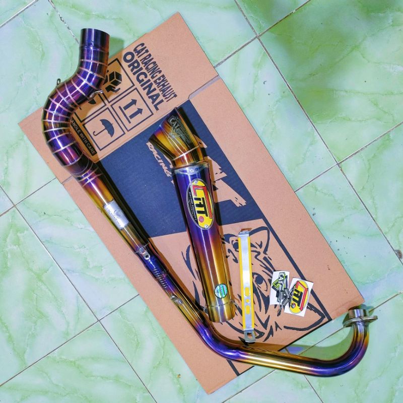 knalpot cat racing kanan naga semi bluemond slencer diamond untuk vixion new vixion old vixion nvl v