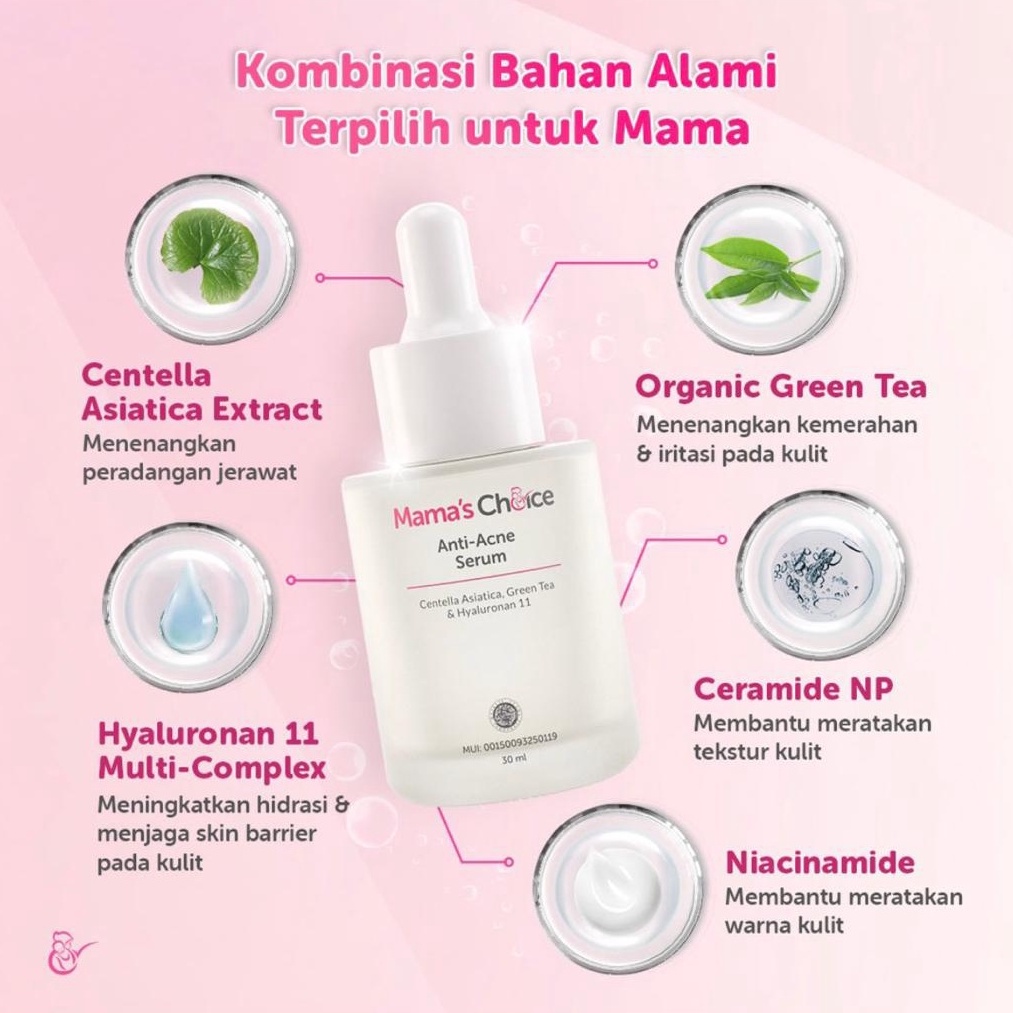 Mama's Choice Serum Anti Jerawat - Anti-Acne Face Serum  (Aman untuk Ibu Hamil dan Menyusui)