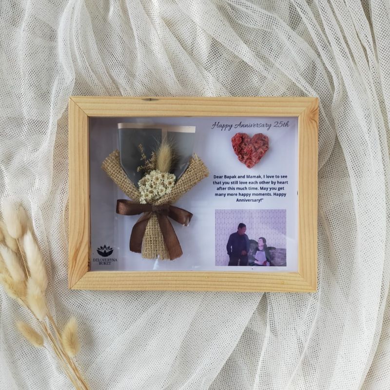 frame foto/figura foto/hadiah/kado unik /frame dried flower/bingkai foto/frame kado