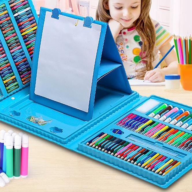 

Barang Bagus << Jenius >> 208pcs Crayon Set Isi 208 Pcs / Pensil Warna Crayon Alat Lukis Mewarnai Anak Set Isi 208 Pcs RO3,