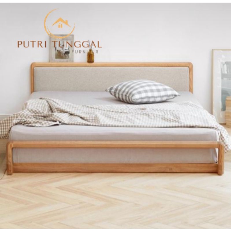 Putri Tunggal Furniture Tempat Tidur Minimalis Dipan Lantai Minimalis Divan Lesehan Kayu Jati Dipan 