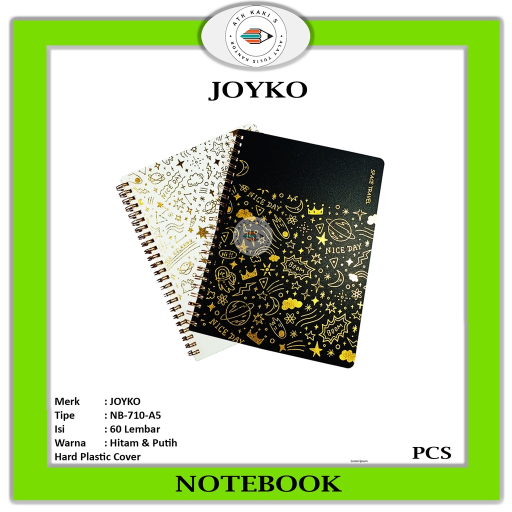 

JOYKO - Notebook NB-710 Space Travel - Buku Catatan Bergaris - Pcs