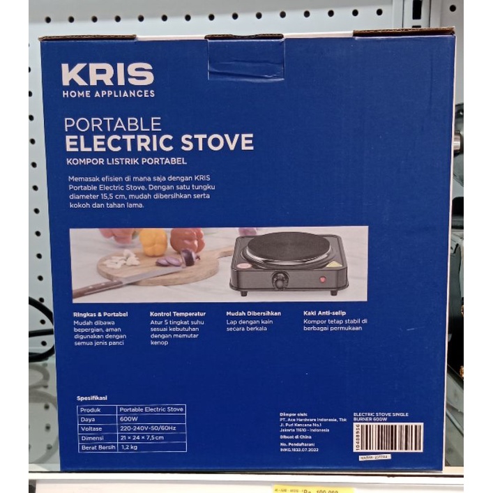 KRIS Kompor Listrik Single/Electric Stove Single Burner