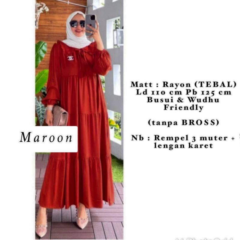 MIDI DRESS TIKTOK RAYON TWILL