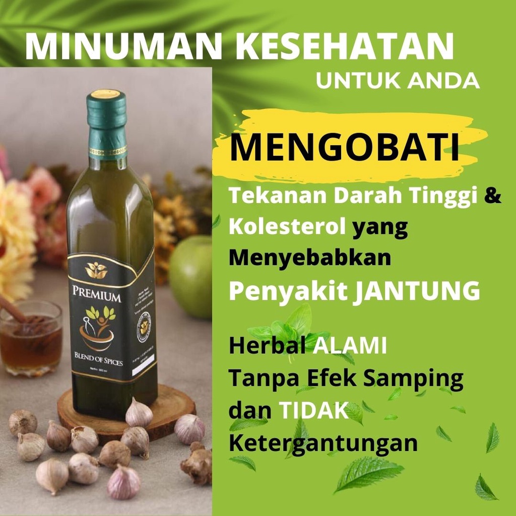 

Asahata Premium - Minuman Herbal Kesehatan Bawang Putih Tunggal Madu Rempah Obat Herbal Penurun Kadar Kolestrol dan Tekanan Darah Tinggi yang Menyebabkan Penyakit Jantung