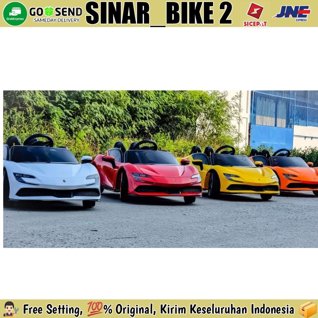 Mobil Mobilan Aki PMB M-6188 VARSA Ferrari Remote Control Mainan Anak