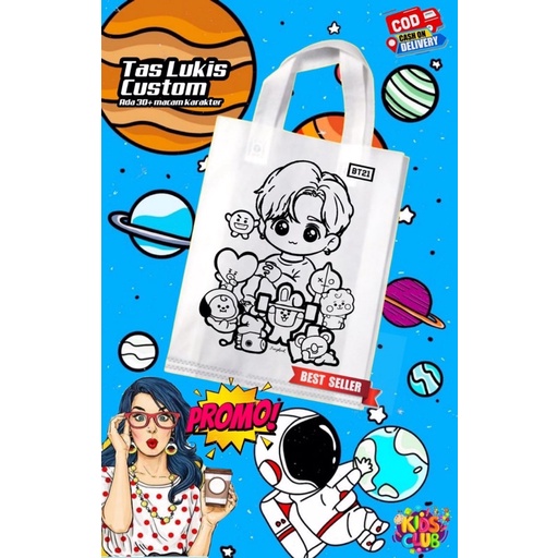 Tas Lukis , Tas Lukis Anak, Tas Spunbond, Tas Mainan Anak