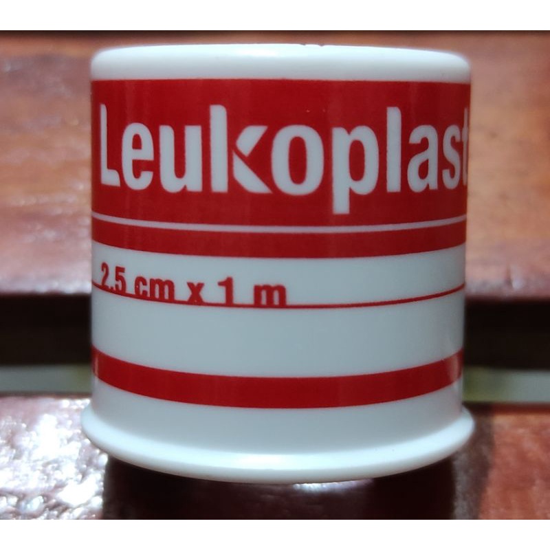 Leukoplast 2.5 Cm x 1 Meter Plester Rol Kain / Prekat Perban