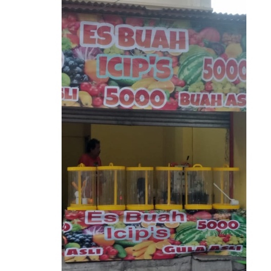 Tabung Acrylic Minuman ES buah 50 liter D35 tinggi 55 Akrilik Aquarium Es