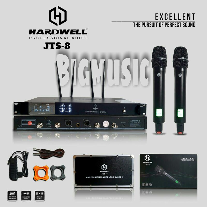 Mic Wireless Hardwell JTS 8 Original Handheld JTS8