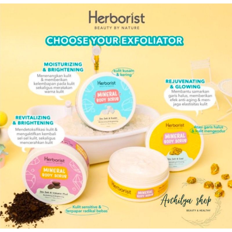 Herborist Mineral Body Scrub 200gr Sea Salt