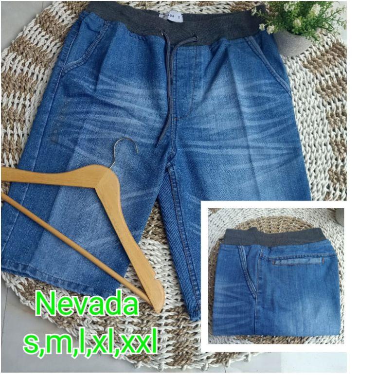 KOR.22De22ᴾ ▪ Celana pendek jeans Nevada pria dewasa celana jeans nevada jeans nevada celana jeans p