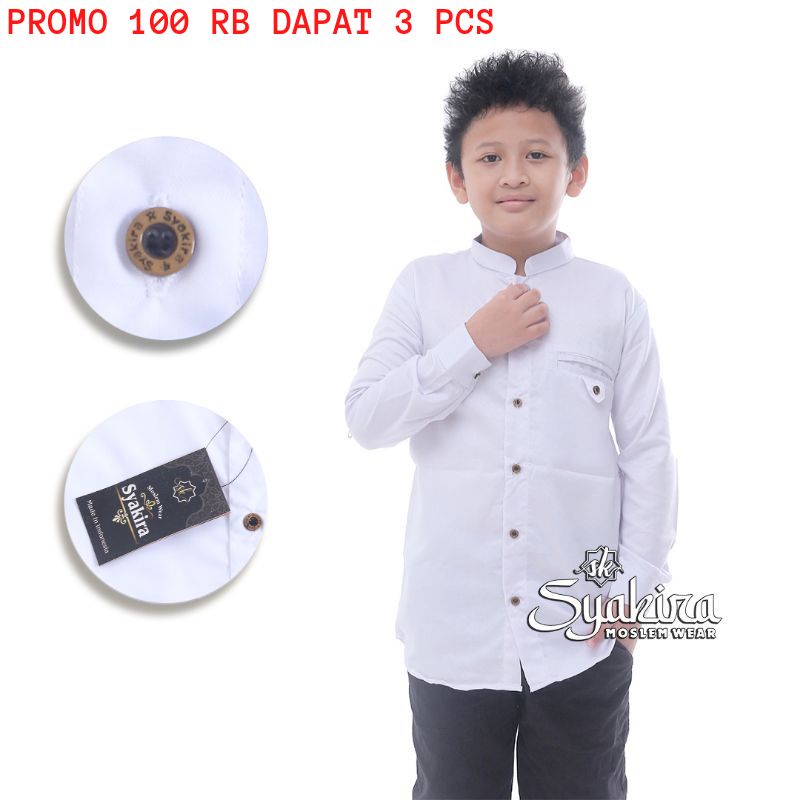 BAJU KOKO ANAK TANGGUNG EKSLUSIF LENGAN PANJANG USIA 10-15 TH ORY BY SYAKIRA