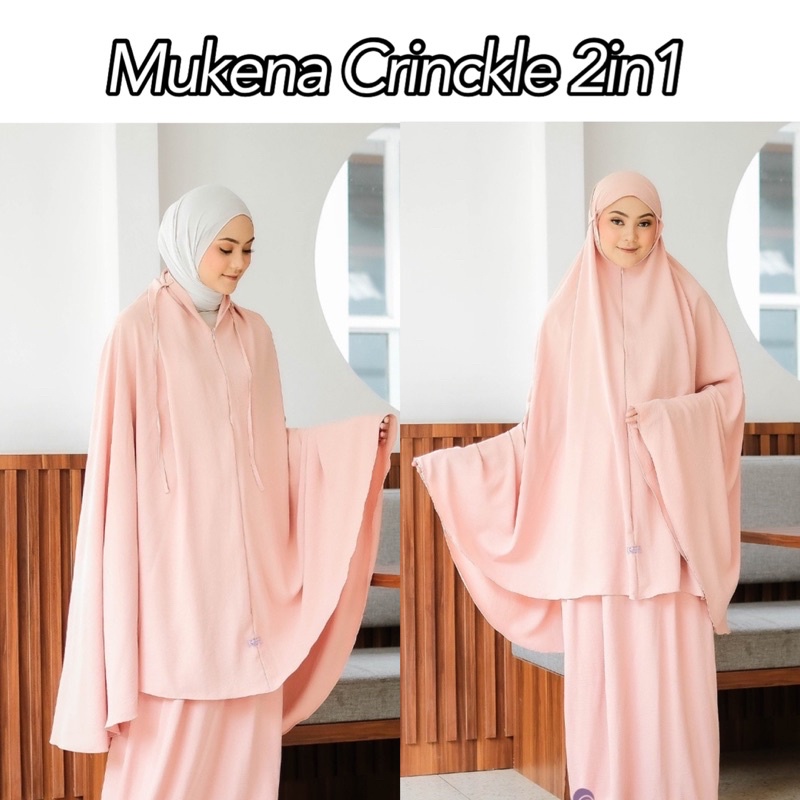 MUKENA TRAVELING CRINKLE SUPER JUMBO( 3in1/2in1/2in1 LC/Dagu)
