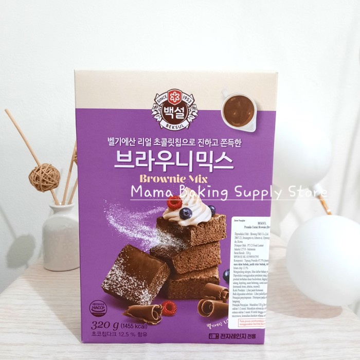 

⭐BISA COD⭐ CJ FOOD BEKSUL Korean Premix Brownies Brownie Mix Instant Korea 320 gr