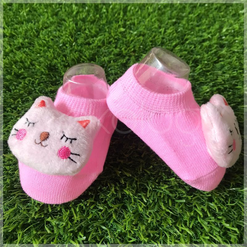 (Min. 3pcs @7.500) Kaos kaki bayi boneka antislip anti licin boneka 3D baby girl baby boy