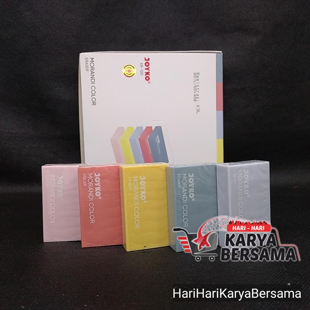 

PENGHAPUS ERASER JOYKO ER-120 MORANDI COLOR POLOS 1'S WARNA RANDOM