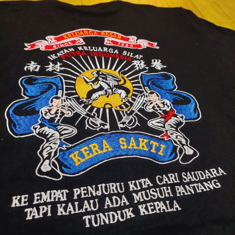 kaos distro bordir 114 iks.pi kera sakti