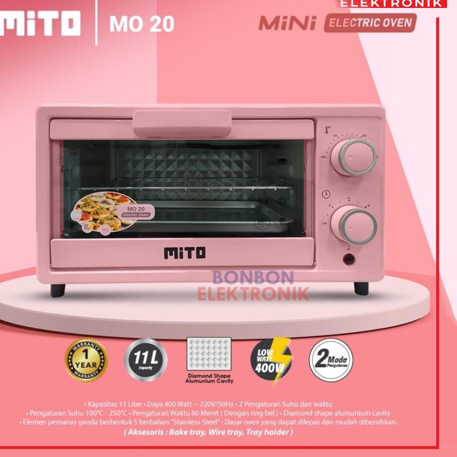 Paling Laris Mito Oven Listrik Mini MO 20 11L / MO20 WOOD / MO 20 WOOD