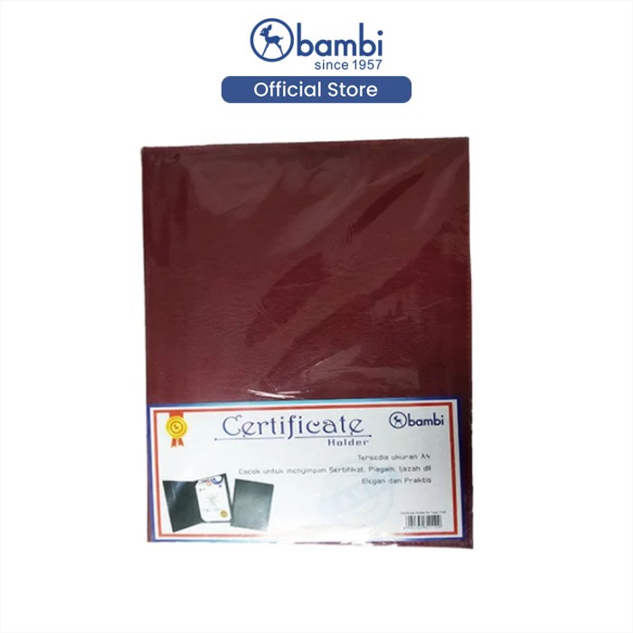 

SERTIFICATE HOLDER A4 - RED - 7100