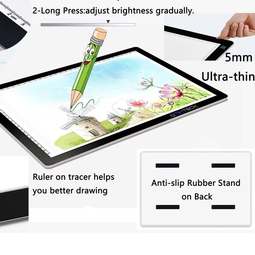 

DAPATKAN SEGERA A4 Led Light Pad / Led Drawing Tracing Board / Copyboard Papan Jiplak Ultra Slim Cahaya Dapat Diatur''