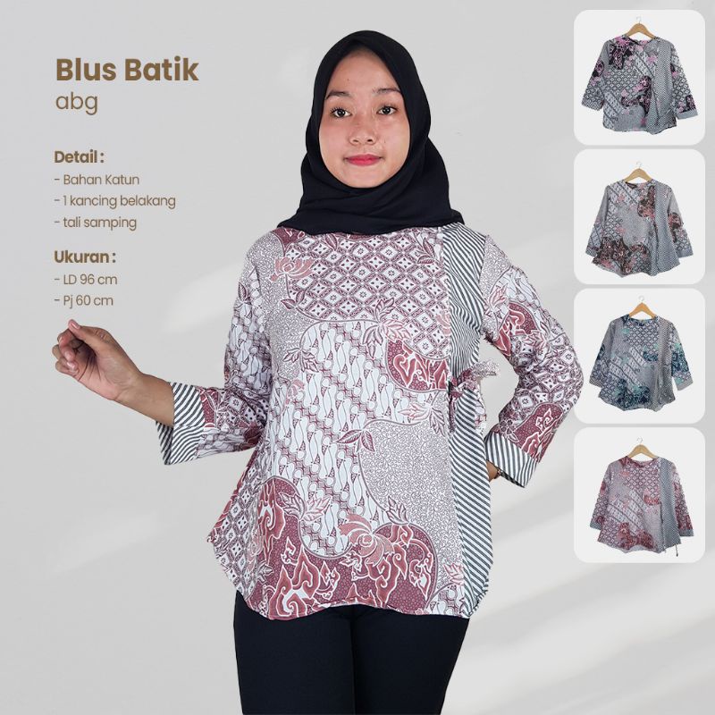 Blus Batik Abg Soft Lengan Panjang - Naira Batik