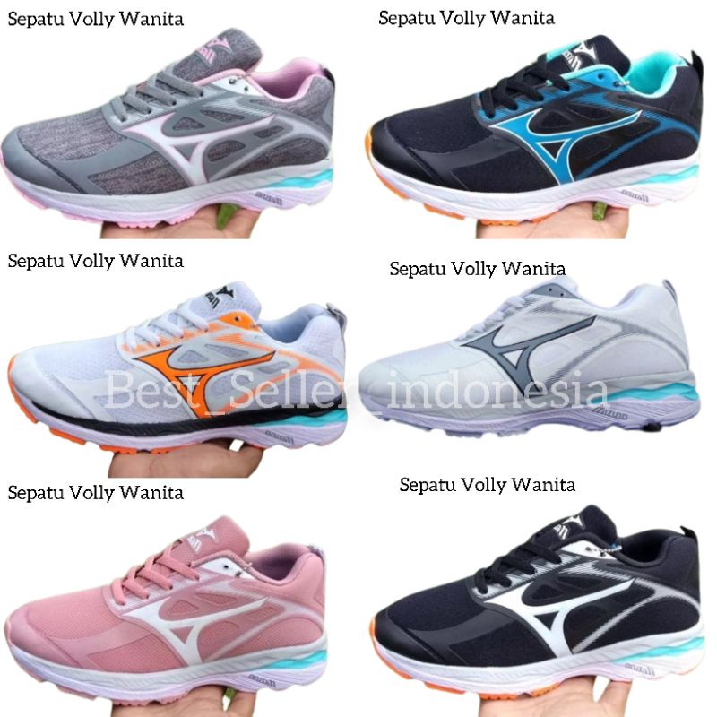 Sepatu Volly Wanita Mizuno Wave Runing Ukuran 36 37 38 39 40 Sepatu Volly Wanita
