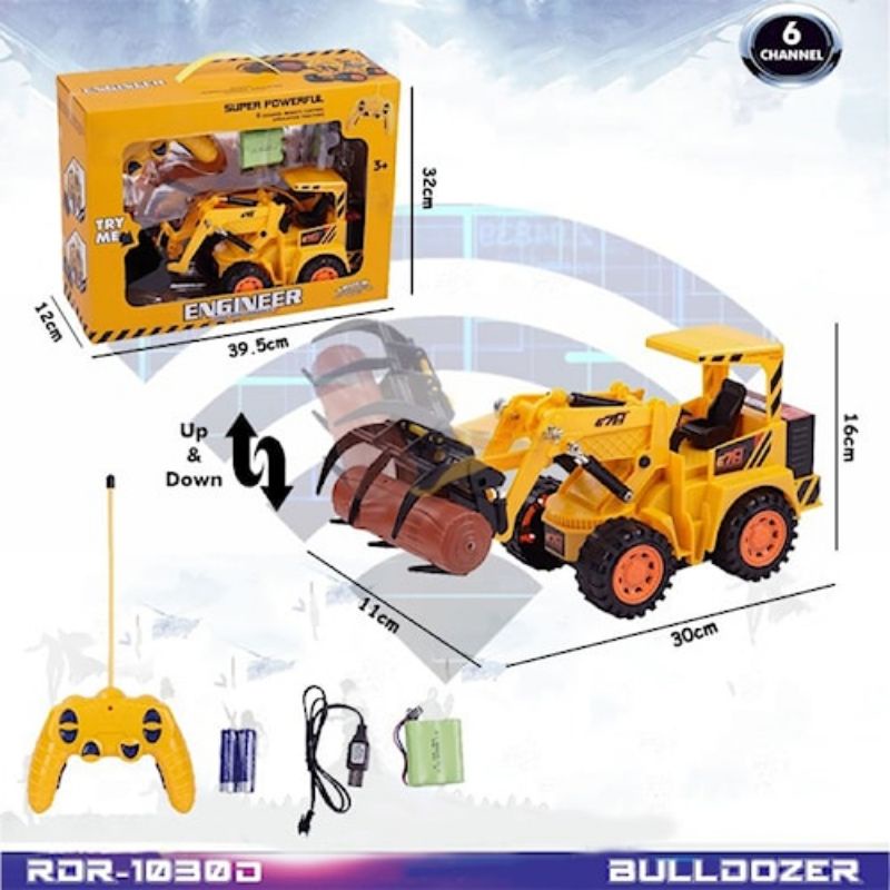 PROMO RDR1030 RC Buldozer Mainan Anak Mobil Mobilan Remote Control
