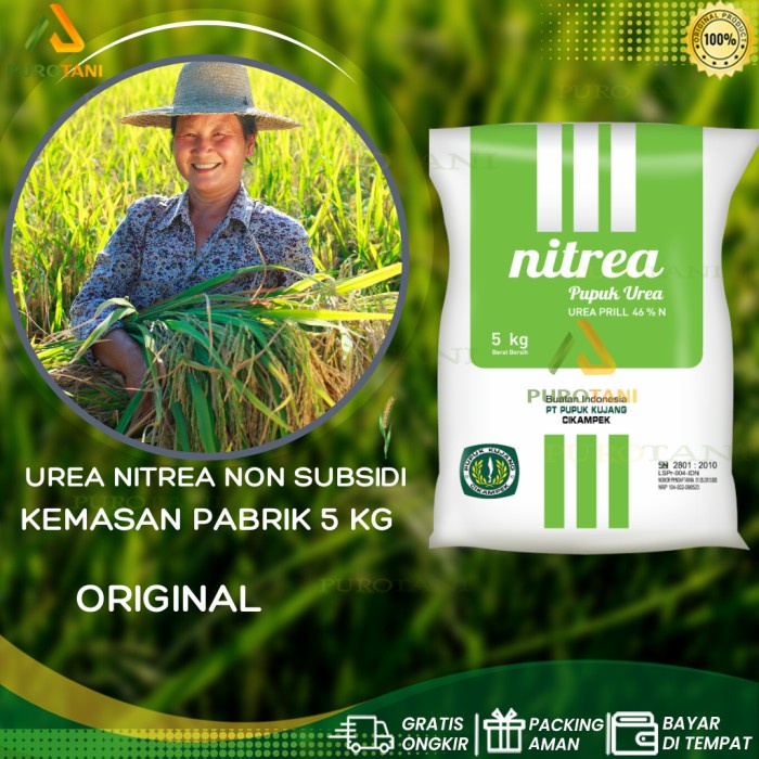 Pupuk Urea nitrea NON SUBSIDI kemasan Asli pabrik 5 KG