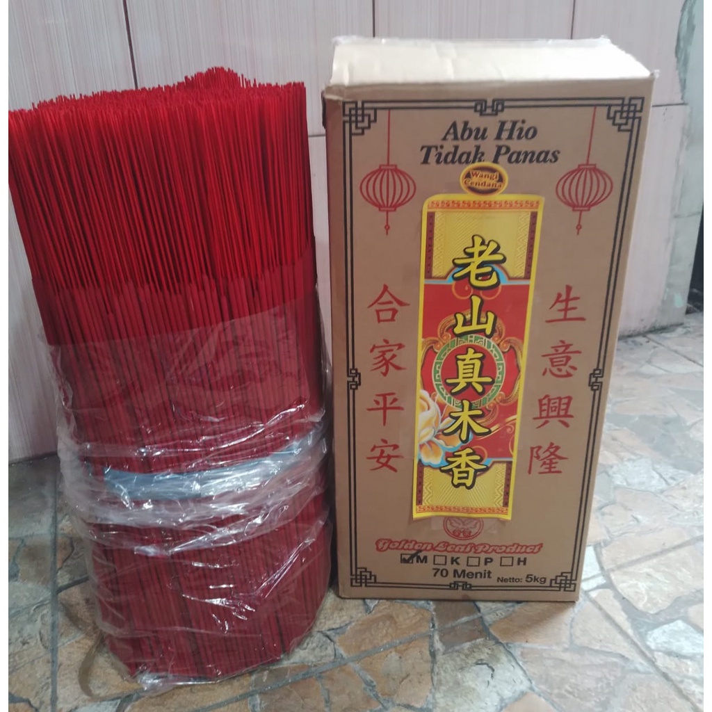 Hio Dupa Merah Halus Harum Cendana - Isi 5 Kg, Panjang Standard