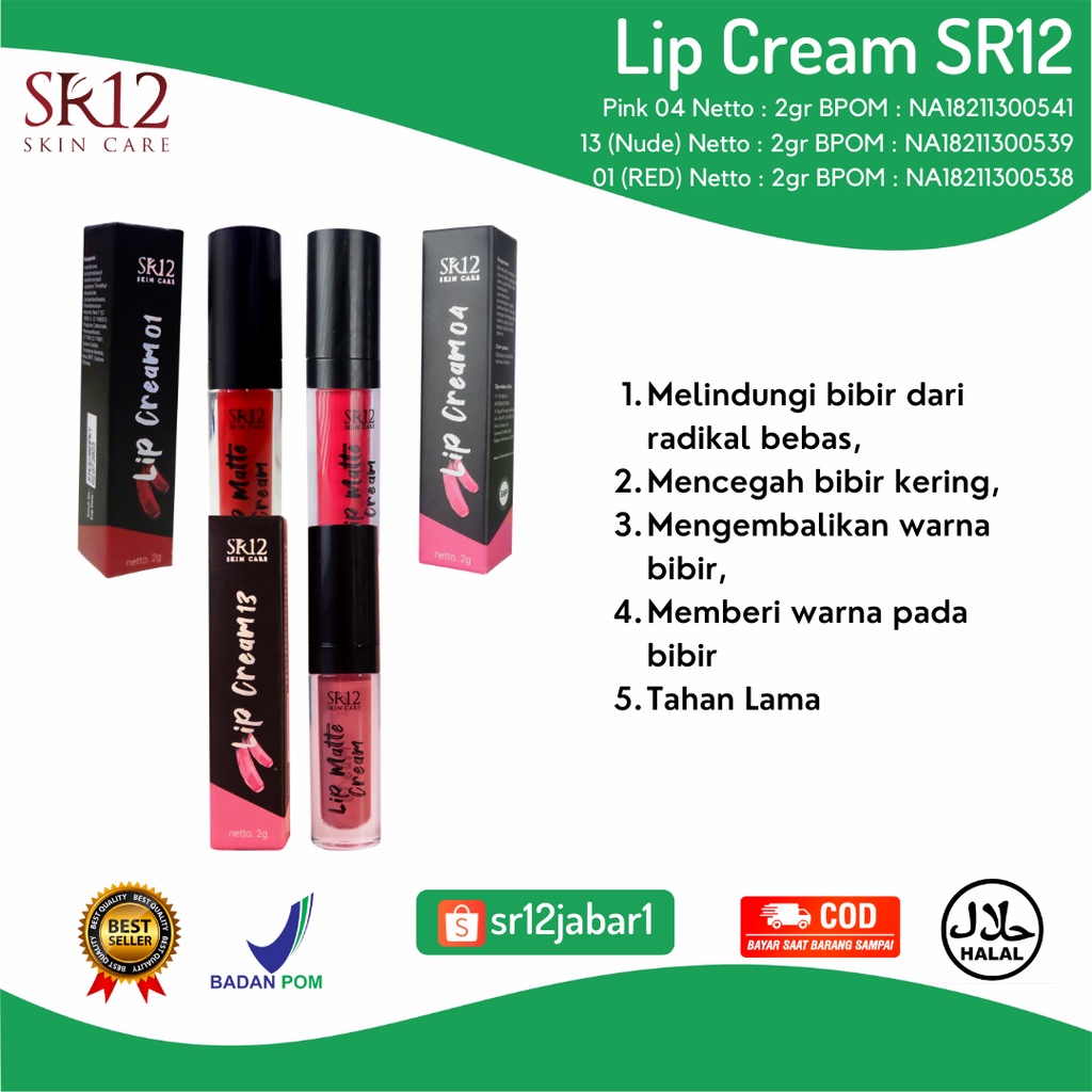 Lip Cream Natural / Lip Cream Moist Long Lasting / Lip Cream Awet / Lip Cream / Lip Cream Yang Bagus