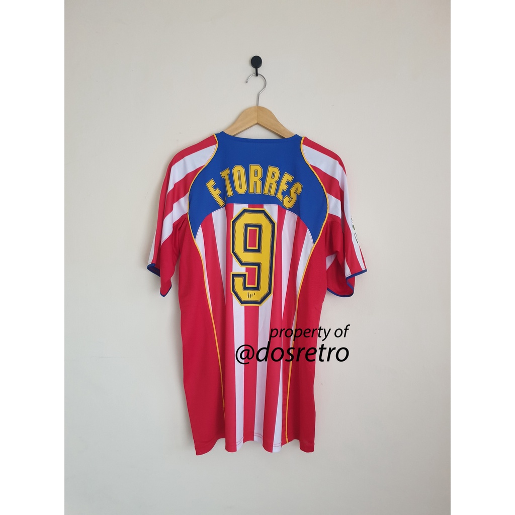 Atletico Madrid Home Retro Jersey 2004 2005 TORRES
