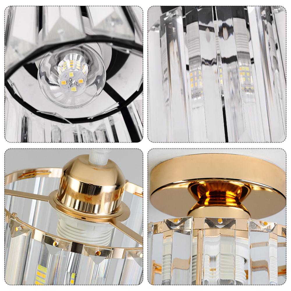 Timekey Kreatif Lampu Langit-Langit Lampu LED Kristal Lampu Langit-Langit Lobi Koridor Lampu Gantung Modern Eropa Dekorasi Rumah Pencahayaan F1I4